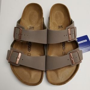 New Birkenstock Arizona Stone Gray Sandals